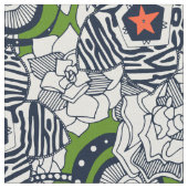 Tissu étoile verte (Fermer)