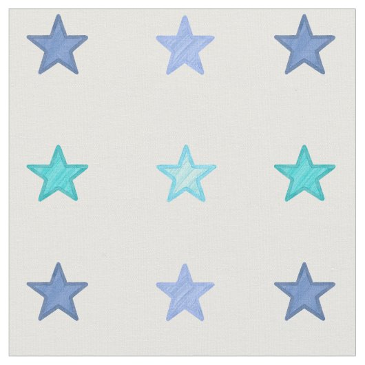 Tissu Étoiles bleues d'aquarelle (Fermer)