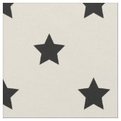 Tissu : Étoiles de blanc et de noir (Fermer)