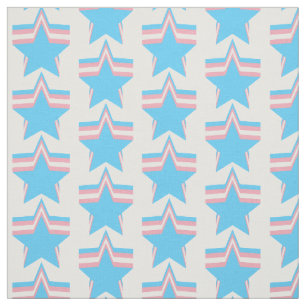 Tissu Étoiles de fierté de transsexuel
