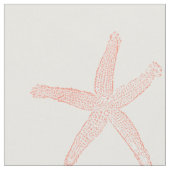 Tissu Étoiles de mer de corail simples (Fermer)