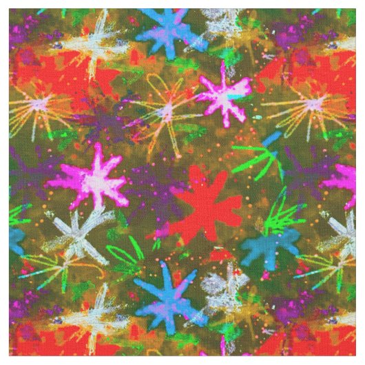 Tissu Étoiles de Noël vintage (Fermer)