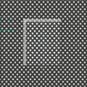 Tissu étoiles demi-perle gris foncé (Carreau)