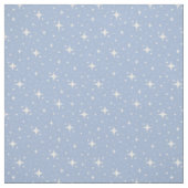 Tissu Étoiles et points sur fond bleu (Échantillon)