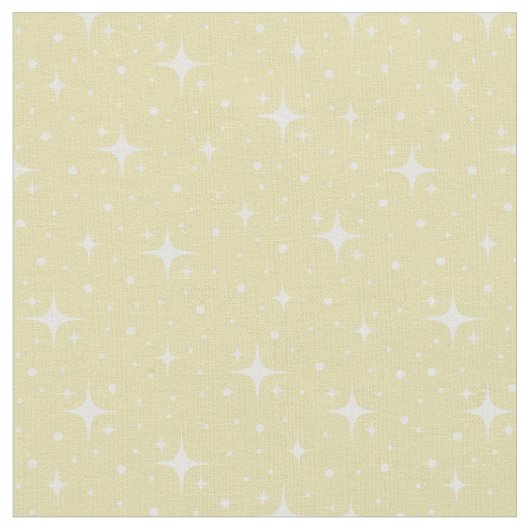 Tissu Étoiles et points sur jaune (Fermer)