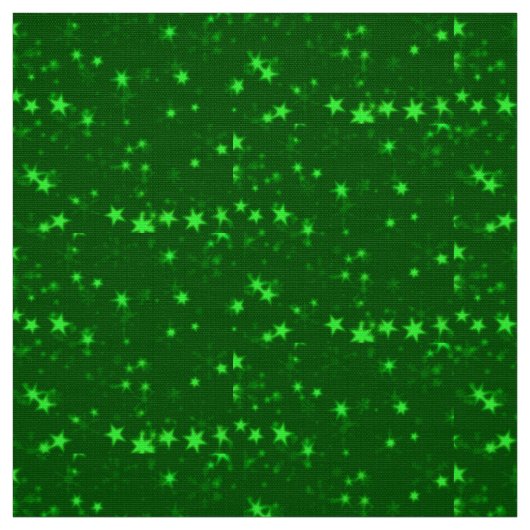 Tissu Étoiles floues vert (Échantillon)