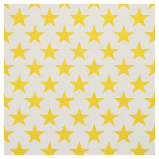 Tissu étoiles jaune crème (Échantillon)