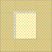 Tissu étoiles jaune crème (Carreau)