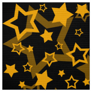 Tissu Étoiles Jaune Doré Conception Pailletée