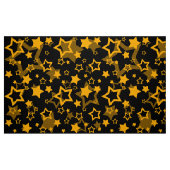Tissu Étoiles Jaune Doré Conception Pailletée (Fat Quarter)