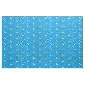 Tissu étoiles lune du croissant jaune (Yard)