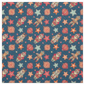 Tissu Étoiles Père Noël de Noël & plus (Échantillon)