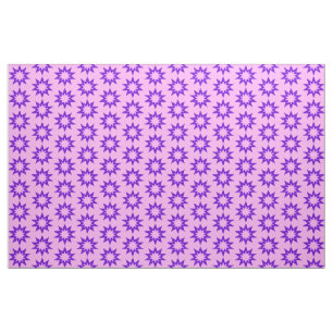 Tissu Étoiles roses et violettes