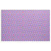 Tissu Étoiles rouges sur Zigzag bleu blanc (Yard)