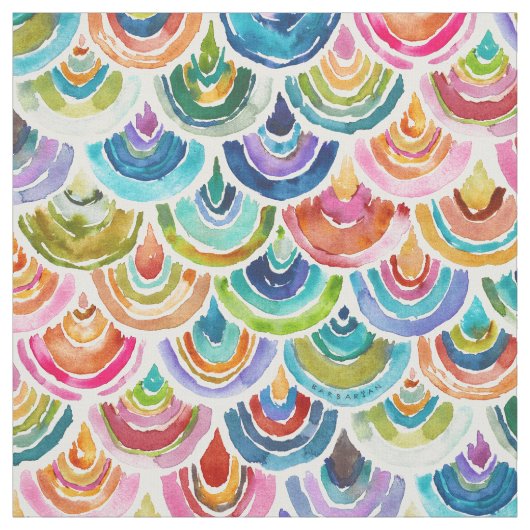 Tissu ETRANGEBOW Rainbow Fish Scale Bold Print (Échantillon)