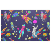 tissu étranger d'astronaute de rodéo de fusée (Fat Quarter)