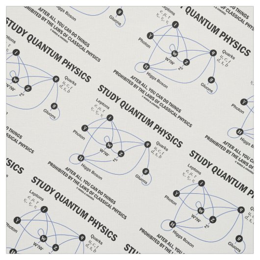 Tissu Étude de la physique quantique Modèle de norme de  (Échantillon)