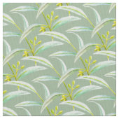 Tissu Eucalyptus feuille aquarelle art (fermé)