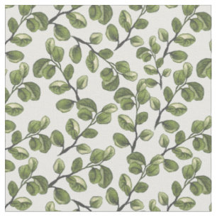 Tissu Eucalyptus feuille motif