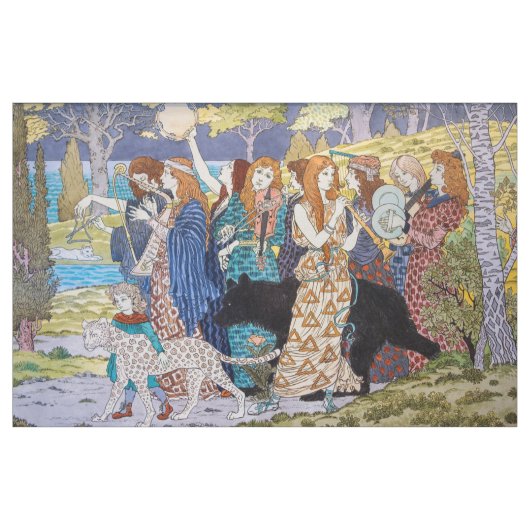 Tissu Eugene Grasset - Panneau décoratif Harmony (Yard)