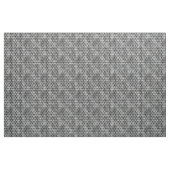 Tissu Éventail Art Déco noir argent écailles de poisson (Yard)