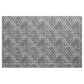 Tissu Éventail Art Déco noir argent écailles de poisson (Fat Quarter)