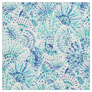 Tissu ÉVENTEZ la copie côtière bleue de PLAN