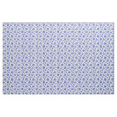 Tissu Evil Eye bleu et blanc Motif Abstrait (Yard)