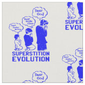 Tissu évolution de superstition drôle (Fermer)