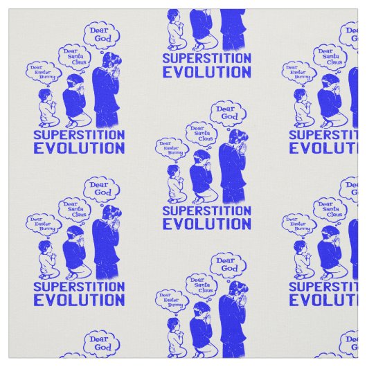 Tissu évolution de superstition drôle (Échantillon)
