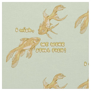 Tissu Évolution du poisson drôle de poisson rouge