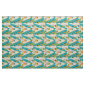 Tissu Explosion Turquoise (Fat Quarter)