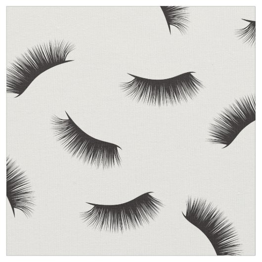 Tissu Eyelash Extensions Moderne Motif de Lashes (Fermer)
