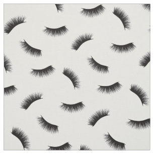 Tissu Eyelash Extensions Moderne Motif de Lashes