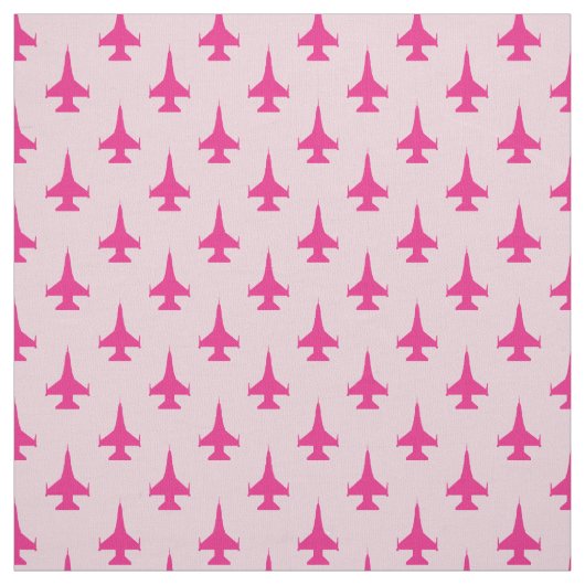 Tissu F-16 Viper Fighter Jet Motif Fuchsia (Échantillon)
