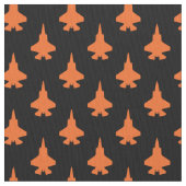 Tissu F-35 Éclair 2 Jets de chasse Motif Orange (fermé)