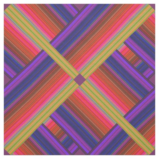 Tissu Fabric Abstrait moderne Rainbow 3D (Échantillon)