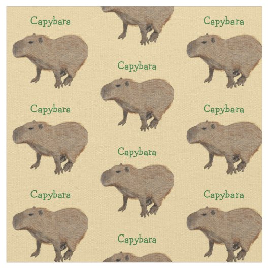 Tissu Fabric Capybara personnalisable (Fermer)