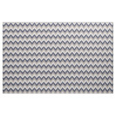 Tissu Fabric Chevron Géométrique Pattern Bleu et Gray (Yard)