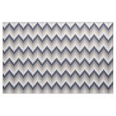 Tissu Fabric Chevron Géométrique Pattern Bleu et Gray (Fat Quarter)