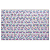 Tissu Fabric de chouettes funky rétro (Fat Quarter)