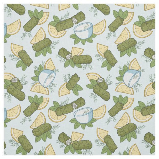 Tissu Fabric de Dolmadakia Motif (Échantillon)