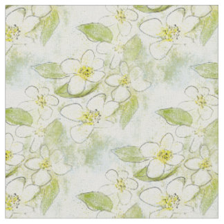 Tissu Fabric de fleurs d'Apple