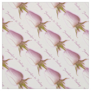 Tissu Fabric de nom personnalisé unique rose lilas