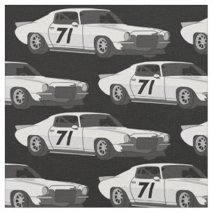 Tissu Fabric de voiture de course classique