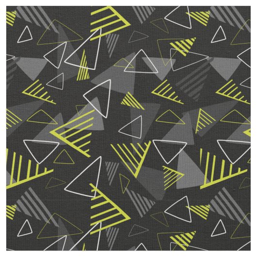 Tissu Fabric d'impression Black Geo Pop (Fermer)