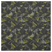 Tissu Fabric d'impression Black Geo Pop (Échantillon)
