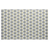 Tissu Fabric Floral Group Pattern Jaune et Gris (Fat Quarter)