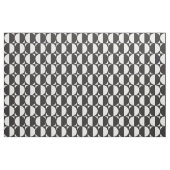 Tissu Fabric Manières Géométriques Pattern Blanc et Noir (Fat Quarter)
