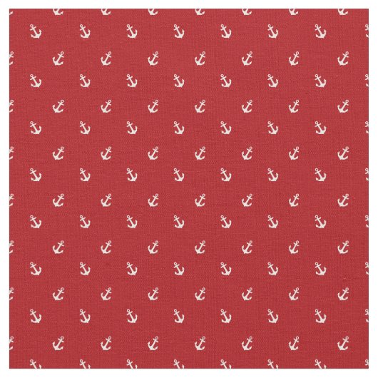 Tissu Fabric Motif Ancre (Fermer)